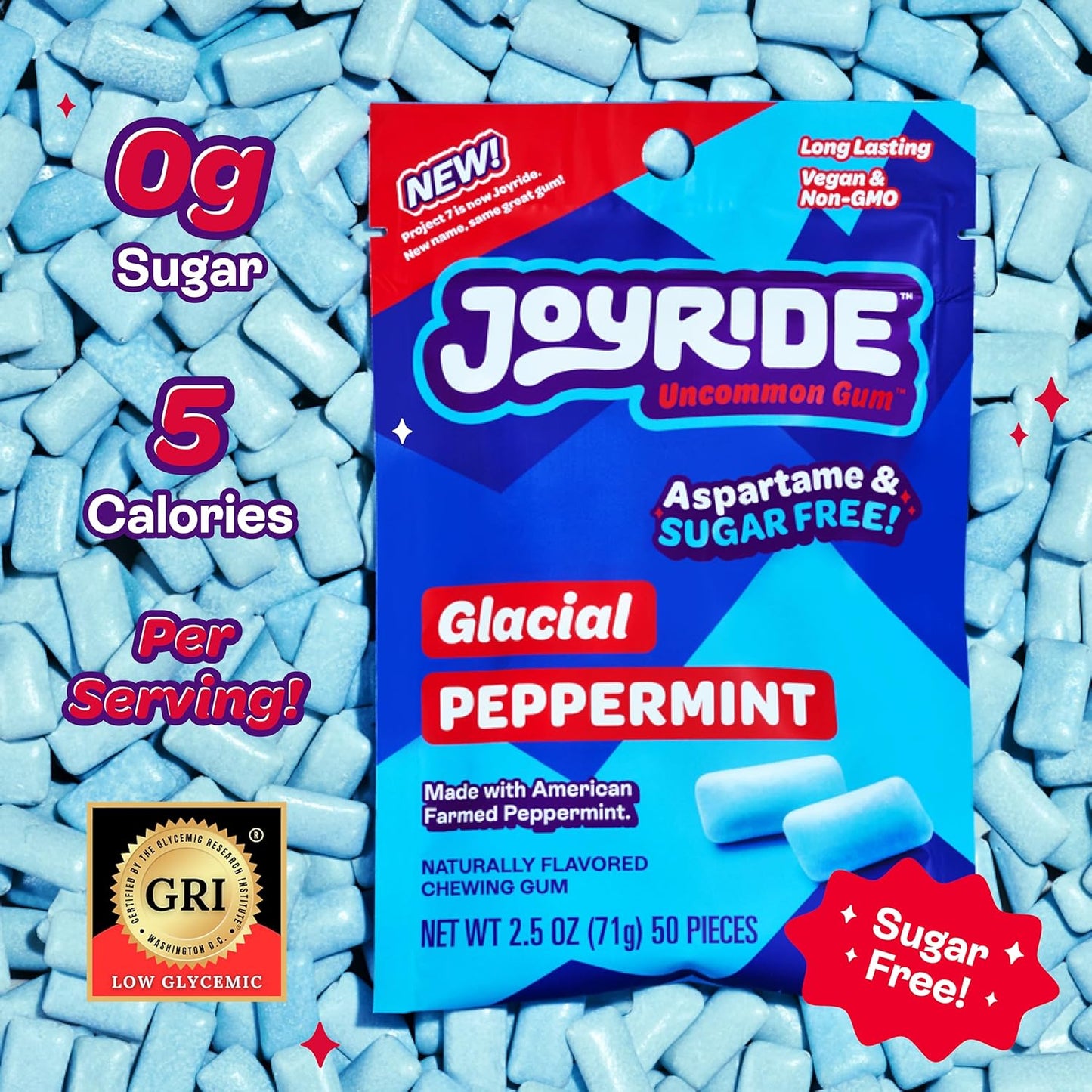 JOYRIDE GLACIAL PEPPERMINT GUM