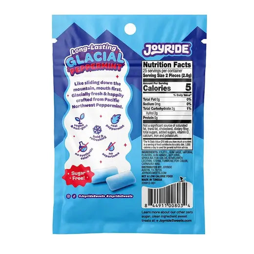 JOYRIDE GLACIAL PEPPERMINT GUM