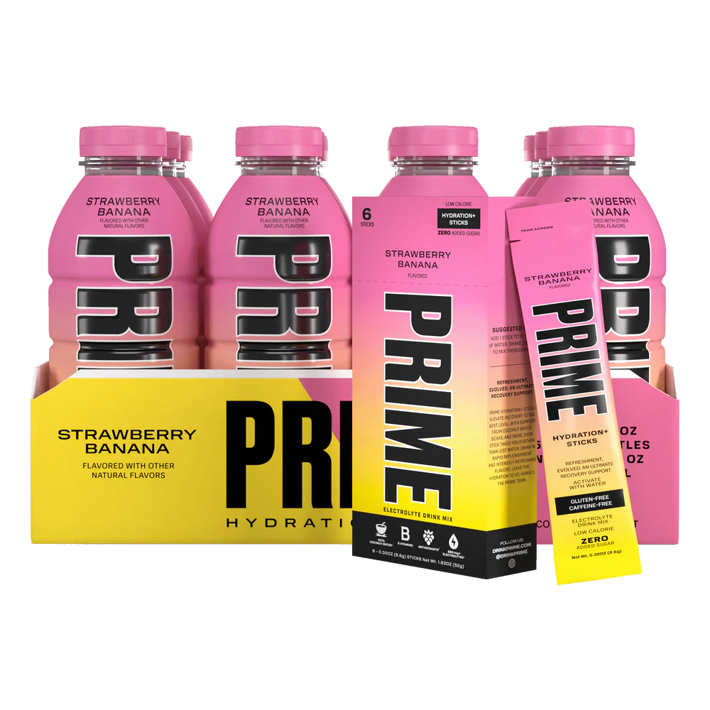PRIME HYDRATION 12 × STRAWBERRY BANANA - Sweet Seeker