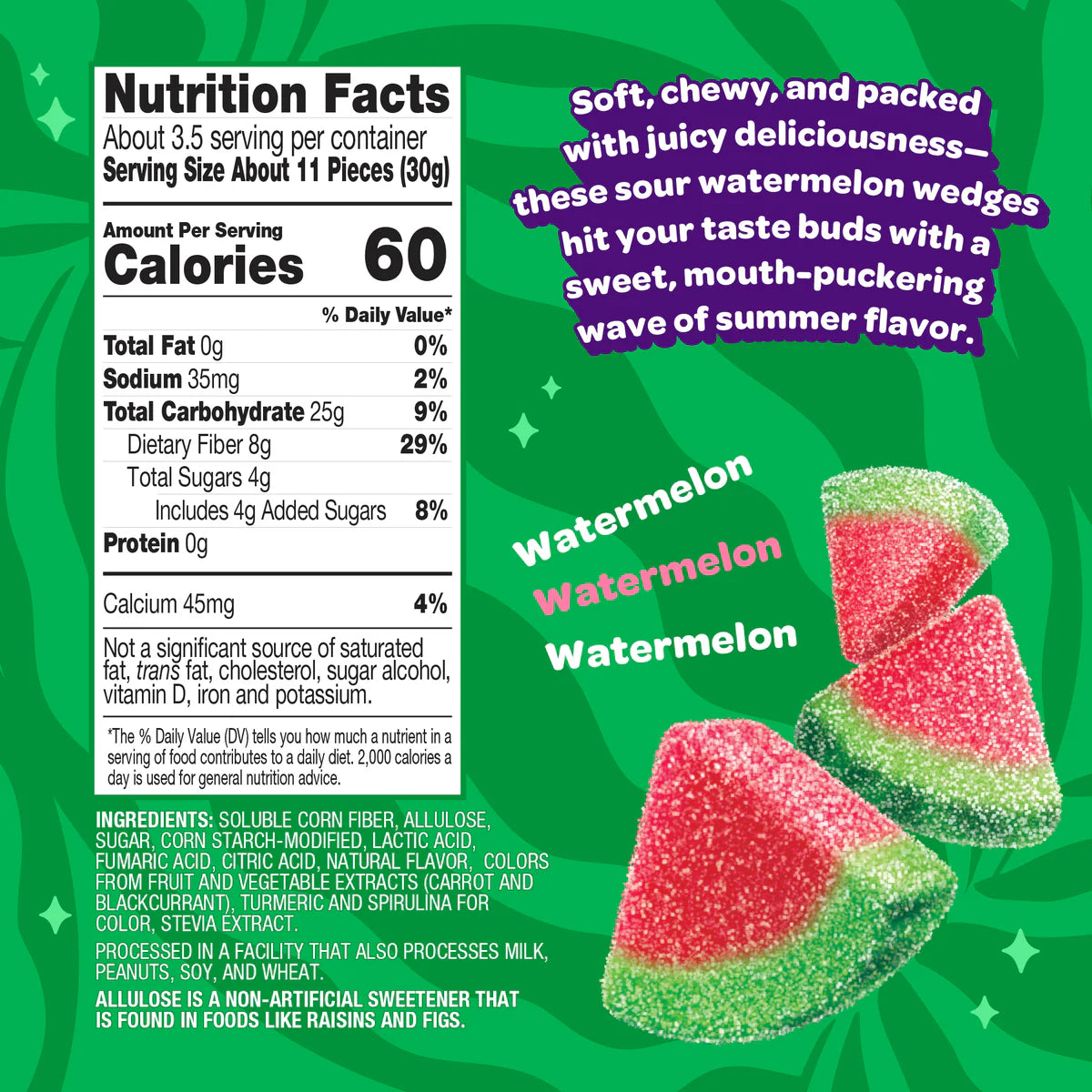 JOYRIDE SOUR WATERMELON WEDGES