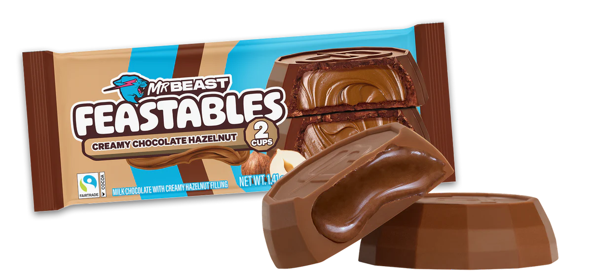 FEASTABLES CREAMY CHOCOLATE HAZELNUT CUPS