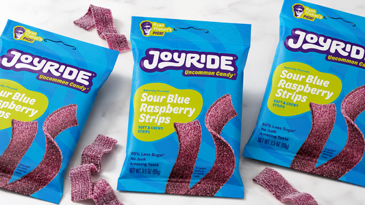 JOYRIDE at Sweet Seeker: Blue Raspberry Strips, Peach Rings, Cherry Ropes