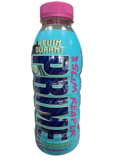Prime Hydration Kevin Durant Slim Reaper 500ml, front of the bottle