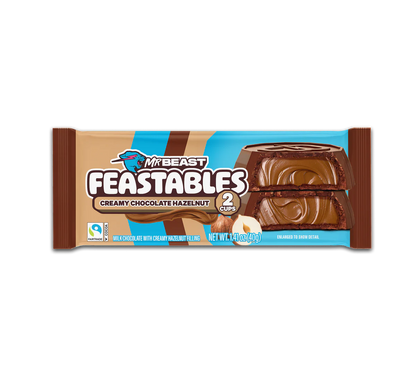 FEASTABLES CREAMY CHOCOLATE HAZELNUT CUPS