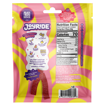 JOYRIDE PINK LEMONADE SOUR STRIPS