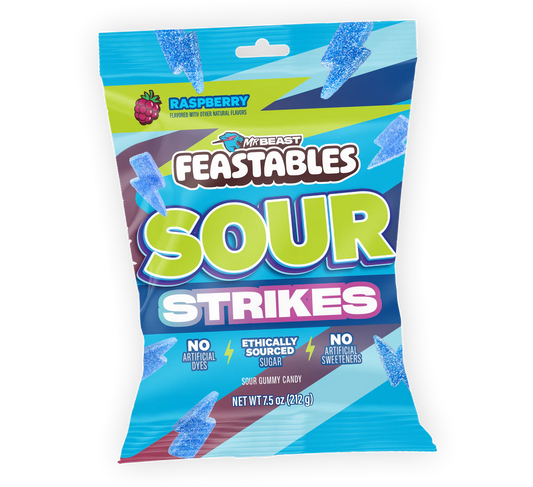 FEASTABLES RASPBERRY SOUR STRIKES