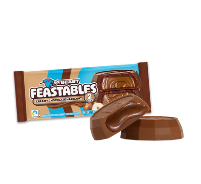 FEASTABLES CREAMY CHOCOLATE HAZELNUT CUPS