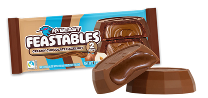 FEASTABLES CREAMY CHOCOLATE HAZELNUT CUPS